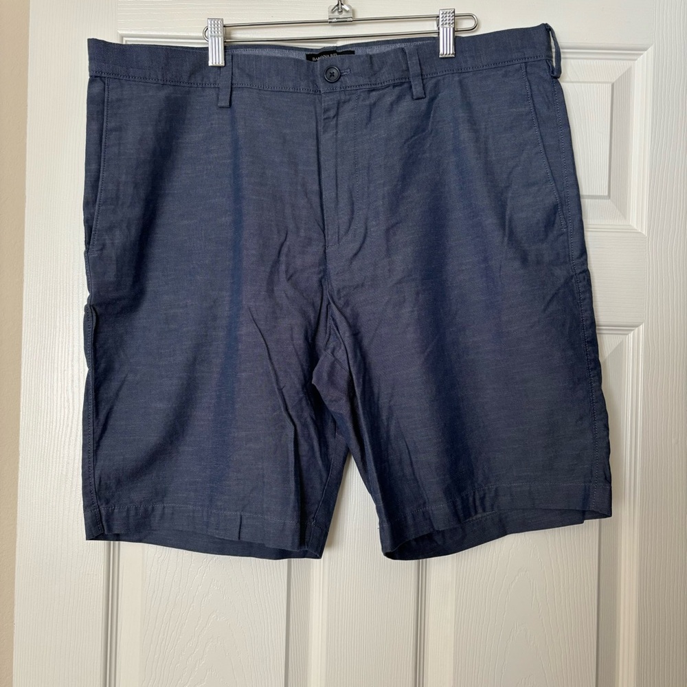 Banana Republic Aiden Short Light Blue Heather Size 38